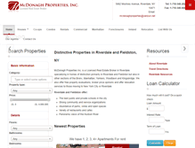 Tablet Screenshot of mcdonaghproperties.com